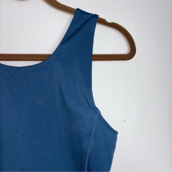 Fabletics Women’s Teal Blue Sleeveless Athletic Romper Small Short Onesis Lounge - Picture 5 of 11